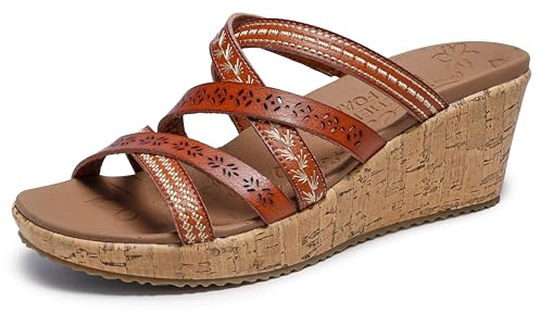 Skechers Women's Beverlee - Tiger PosseWedge Sandal | Casual Sandals
