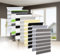 Eurohome Doppelrollo Klemmfix ohne Bohren, Duo Rollo,65cm x 150cm (Stoffbreite 61 cm) Grau Transparentes und undurchsichtiges Sichtschutz Rollo mit Klemmträgern für Fenster und Türen