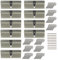 10x Profilzylinder 80 mm 40/40 gleichschließend inkl. 50 Schlüssel