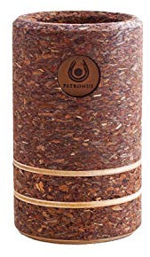 Patronus, refrigeratore per birra in corteccia, regionale ed ecologico, con strisce decorative