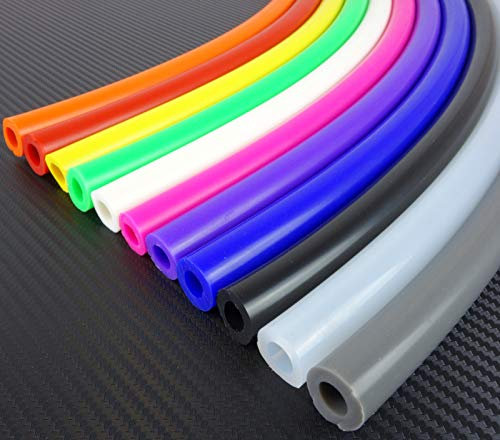 1m Unterdruckschlauch Silikon ID-Ø 3mm transparent 200°C | METERWARE AUSWAHL | Silikonschlauch Universal Vakuum-Schlauch Luft Wasser Silikon Gummi Aquarium Lebensmittel-tauglich echt flexibel