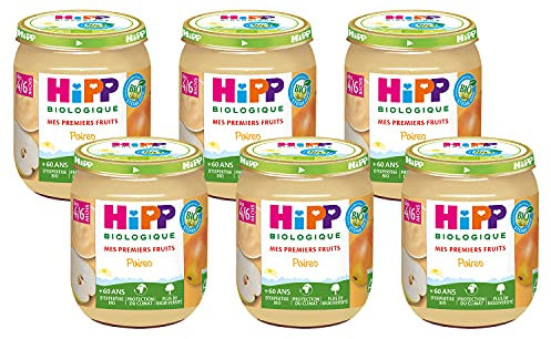 Hipp Biologique Poires pots 125 g dès 4/6 mois - Lot de 6 0.75 kg