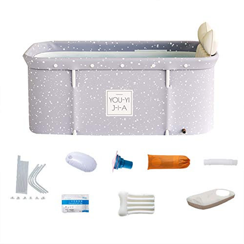Eeneme Baignoire pliable - Baignoire portable - Baignoire mobile en plastique Pour adultes et enfants(Size:120X55X50cm)