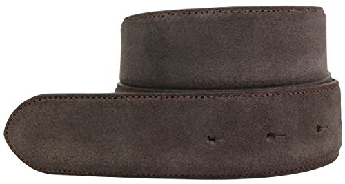 BELTINGER Wechselgürtel aus Veloursleder ohne Schnalle 4 cm | Druckknopf-Gürtel für Damen Herren 40mm | Wildleder-Gürtel 4cm
