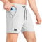 BROKIG Herren Sport Shorts Schnell Trocknend Kurze Hose Sporthose Trainingsshorts für Laufsport(Hellgrau,S)