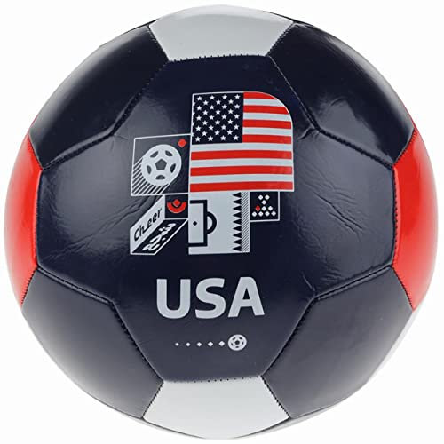 Capelli Sport FIFA World Cup Qatar 2022 Team USA Soccer Ball Souvenir Display, Officially Licensed Futbol for Youth & Adult Soccer Players, Multicolored, Size 5