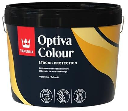TIKKURILA Optiva Colour - High Opacity Matt Paint - Trade Emulsion For Bold Colours - 3 Litres