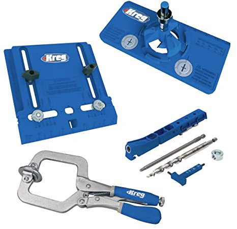 KREG Möbelbeschlag + Pocket-Hole Jig Promo Kit Promotion Set Taschenloch Bohrschablone (KHI-PROMO-INT21)