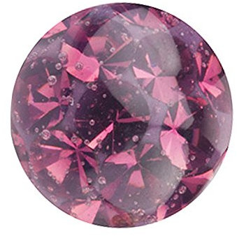 Piercingfaktor Piercing Ersatz Schraubkugel Kugel Verschluss Verschlusskugel Ersatzteile Innengewinde mit Ferido Glitzer Kugel 8mm x 1,6mm Violett