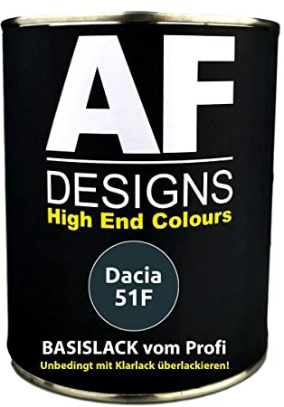 Alex Flittner Designs Peinture de voiture 250 ml pour Dacia 51F Verde Cameleon - Peinture de base métallique prête à pulvériser