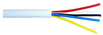 Aura 4 Core Unscreened Type 3 TCCA Alarm Cable ECA Euroclass LSF 100m White