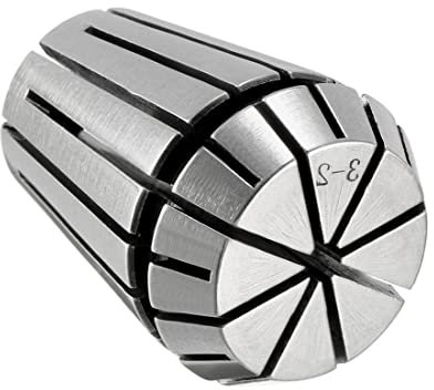 PATIKIL ER25 3mm Molla pinze Mandrino, 1pz per CNC Incisione Macchina Tornio Fresatura Utensile