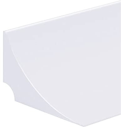 PETSTIBLE Biegbarer Silikon-Wasserstopp-Streifen für Küche, Arbeitsplatte, Haltebügel, Wasserstopp-Streifen, Küchenarbeitsplatte, Duschbarriere, weiß, 100 cm
