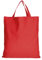 TEXXILLA 5er | 15er | 50er Pack Baumwolltasche - 28 Farben | mit Zwei kurzen Henkeln | 38x42cm | Jutebeutel | Einkaufstasche | unbedruckt, Farbe:rot, Menge:15 Stück
