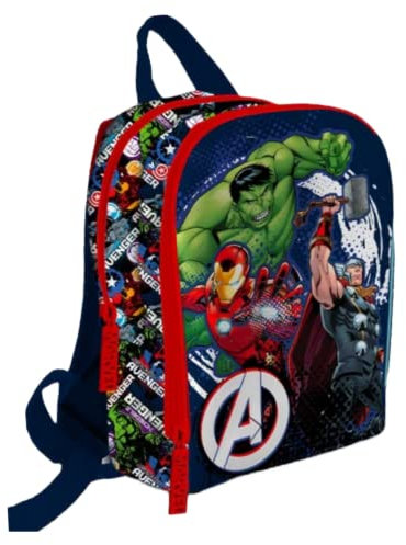 Marvel Avengers Rucksack, Design Hulk Iron Man Thor Schulrucksack, Jugendrucksack, Reiserucksack, Geschenk für Jungen und Jugendliche