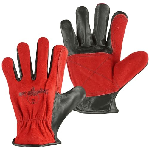 Strongarm TIG Welding Gloves, Premium Cowhide Leather, Reinforced Double Palm & Index/Thumb, Kevlar Stitching, Elastic Wrist, Keystone Thumb, 10” Cuff (1 Pair)