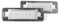 DEHIWI Kennzeichenleuchte 2 STÜCKE Auto Kennzeichenbeleuchtung Lizenzlampe Für W210 4D Limousine / W202 4D Limousine Facelift