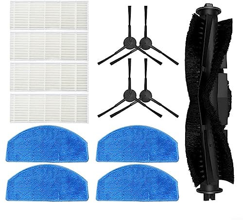 URPIZY Kit d'accessoires de pièces de rechange pour Tikom G8000 Pro/pour HONITURE pour aspirateur G20, brosse à rouleau, brosses latérales, kit de filtre