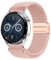 XMUXI 22mm Nylon Armband Kompatibel mit Huawei GT4/GT3/GT2 46mm/Garmin Venu 2/3/Vivoactive 4, Sport Uhrenarmband für Samsung Watch 3 45mm/Gear S3 Damen Herren Elastisches Geflochtenes Rosa