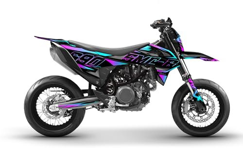 Dekor, Aufkleber passend für KTM 690 SMC-R 2019-2023 - Zenith Edition Arider (Blau | Pink)