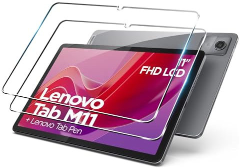 Fitudoos [2 pezzi] Vetro temperato per Lenovo Tab M11,[Vetro temperato] [Ultra Trasparente] [Anti-graffio] [Bubble-Free].