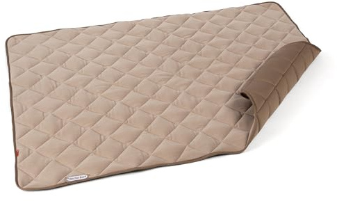 Doctor Bark Hundedecke Fleece Wendedecke - Flauschige, robuste Hundematte für große Hunde - Liegedecke, waschbar bis 95°C (Goldbraun, XXL - 140x110 cm)