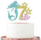 Mermaids Party Cake Toppers for Girls 7th Birthday, Happy 7th Birthday Mermaid Cake Toppers