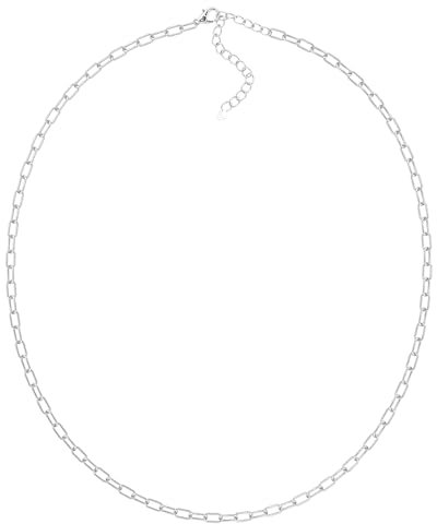 Jean & Len Mira Necklace in Silber, frei von Nickel, Blei und Cadmium, 14K vergoldet, 316L Edelstahl, größenverstellbar (42 + 5 cm), minimalistische und wasserfeste Halskette