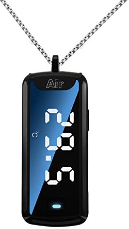 TsoLay 120 Million Negative Ion Hanging Neck Air Purifier Personal Wearable Mini Portable Temperature Measurable Air Purifier