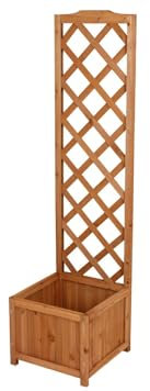 Sesua Pflanzkübel mit Rankgitter aus Holz 146x38x38cm