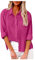 Chemise Longue Femme Coton Col Mao Oversize Rose XL - Blouses Et Chemisiers