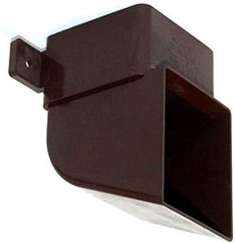 Aliaxis (Marley) RSE1BR Scarpa Grondaia Marrone: con alette di fissaggio RSE1 65mm Piazza Downpipe