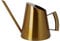 Edelstahl Gießkannen, Langer Mund Giesskanne, Metall Klein Blumengießkanne Wasserkanne, Bewässerungsgeräte, für Büro Garten Zimmer Drinnen und Draußen, 900ml, Gold
