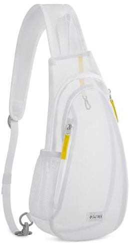 G4Free Transparente Taschen für Stadionveranstaltungen, Mesh Sling Bags, stadionzertifizierte durchsichtige Rucksäcke, durchsichtige Konzertrucksäcke