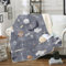 Decke Grau Schwarz Weiß Sterne Kinder 150X200 Kuscheldecke Flauschig Dicke Sherpa Warm Winter,Fleecedecke Sofadecke Wohn- & Kuscheldecken Camping Decke Für Mädchen Jungen,A2
