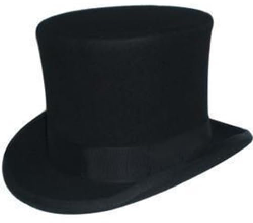 Lpitoy Zylinder Für Männer, Lustige Partyhüte, Viktorianischer Zylinder Für Männer, Smoking-kostümhut, Kutscherhut, Zauberer-Butler, Formelles Halloween-kostümzubehör