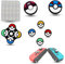 MatoSan® Tasten Sticker & Thumbstick Kappen Set – Kompatibel mit Switch & Switch OLED – Silikon Aufkleber für Steuerungstasten & Joysticks – Controller Zubehör in Farbe – Gaming Schutz Set