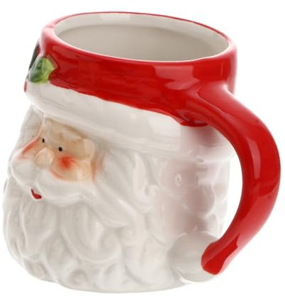 Amosfun 400ml Weihnachtsmann Tasse Kaffeetasse Praktische Wasserbecher Weihnachtsbecher Geburtstagsgeschenk
