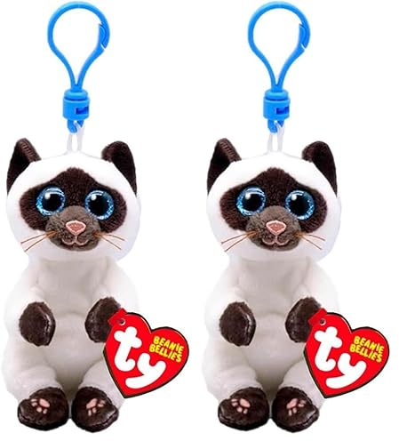 TY T43106 Gatto Plüschtier, Mehrfarbig, M (Packung mit 2)