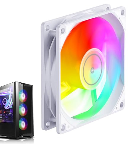 Ventilador De Enfriamiento De La Computadora RGB, Ventilador De Enfriamiento De La Caja Argb | Ventilador De PC Con Diseño De 9 Hojas | Tecnología Argb De 4 Pines, Disipación De Calor Eficiente, Para