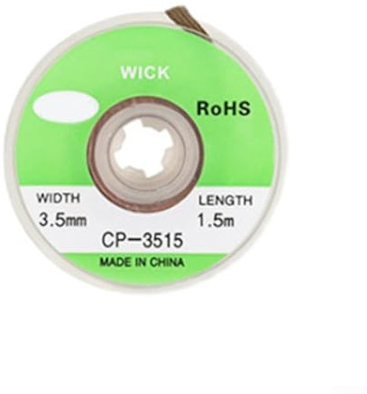 Alambre de cobre de la trenza desoldadora de la eficacia alta 1 5M para el retiro rápido de la soldadura en las reparaciones electrónicas (CP-3515)