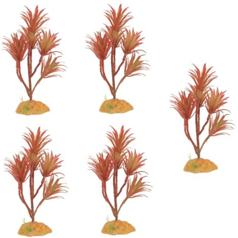 ibasenice Artificial Aquatic Plants for Fish Tank Decoration Durable Plastic Aquarium Plant Safe for Salt Water Aquarium Accessories for Stunning Aquascapes