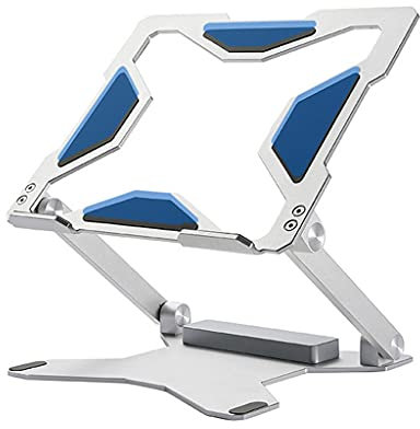 Kfwfuaee 11-15.6 Inch Laptop Holder Computer Tablet Stand Adjustable Aluminium Foldable Desktop Holder Portable for Book