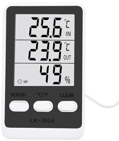 Thermomètre Pour Réfrigérateur | Hygromètre Pour Aquarium d'Intérieur - Hygromètre Numérique pour Cave à Vin Congélateur Supermarché Aquarium Appareil de Cuisine