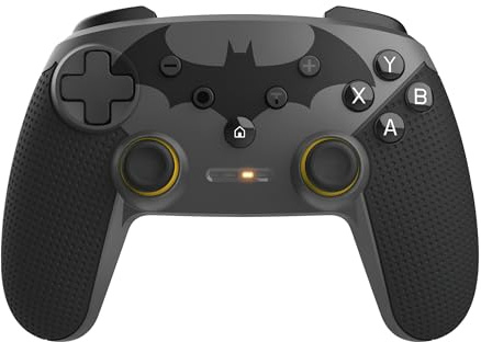 GXTrust Muta Controller con Licenza Batman Wireless Bluetooth/RF/USB | per Switch & PC, Design Sostenibile, Batteria Ricaricabile, Gamepad senza Fili per Computer Android iOS