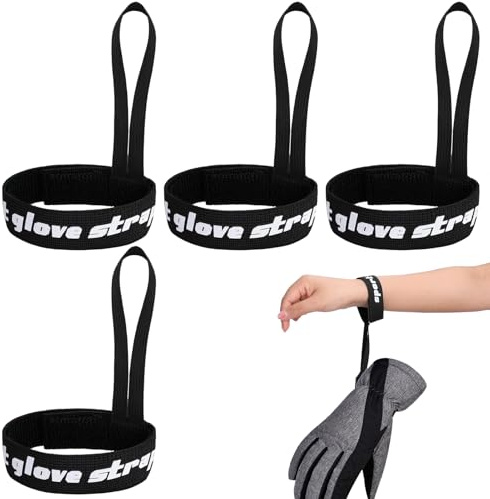4 Stück Skihandschuhleine,Snowboard Handschuh Leine Für Skifahren,Sicherheitsseil Für Skihandschuhe,Outdoor Sport Hängende Handschuhe Ski Spor,Geeignet Für Skifahren Und Radfahren Im Winter,Schwarz
