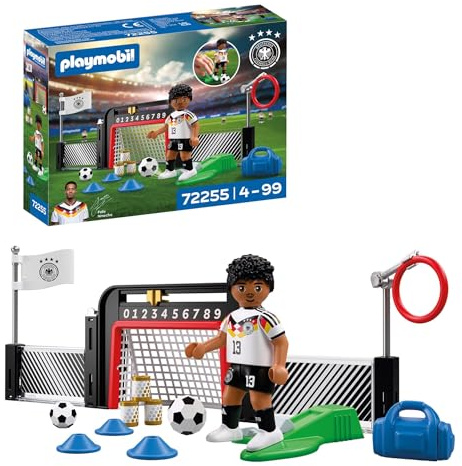 PLAYMOBIL | DFB | Trainings-Station Felix Nmecha | Fußball WM Spielfigur mit Schussfunktion | 72255