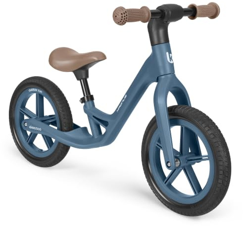 KikkaBoo Magnus Laufrad für Kinder 3–6 Jahre, Leichter Fiberglas Rahmen, Verstellbarer Sitz, rutschfeste Griffe, Robuste PU Räder