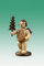 Rudolphs Schatzkiste Holzfigur Weihnachtsengel mit Bäumchen Natur ohne Krone Höhe 6,5cm NEU Holzengel Instrument Seiffen Erzgebirge Figur Dekoration Holzfiguren Weihnachten Fensterschmuck Spielzeug