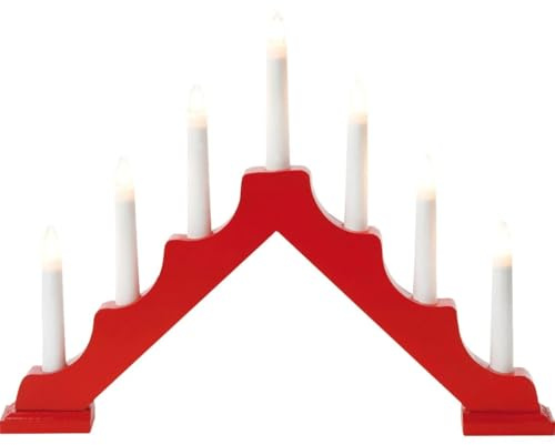 Schwedenleuchter, rot,